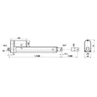 0.4 Inch 10MM Linear Actuator Built-in Hall Effect Sensor for Synchronization Motion (Model 0041631-1)