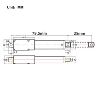 DC 6V 12V 24V Micro Electric Linear Actuator 25MM Max Thrust 42 lbs 188N 19Kgs (Model 0041647)