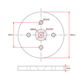 Electric Linear Actuator C and F Head Fixed Mounting Circular Disk Bracket (Model 0043075)