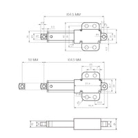 50MM 188N Small Compact Electric Linear Actuator Perfect for Narrow Spaces (Model 0041746)