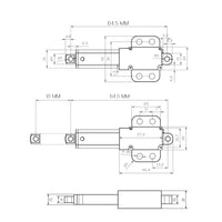 10MM 188N Small Compact Electric Linear Actuator Perfect for Narrow Spaces (Model 0041741)