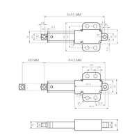 100MM 188N Small Compact Electric Linear Actuator Perfect for Narrow Spaces (Model 0041748)