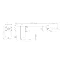 50MM-600MM Heavy Duty Linear Actuator C One-Control-Four Synchronous Control Kit (Model 0043054)