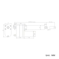 50MM-600MM 8000N Heavy Duty Linear Actuator C One-Control-Two Synchronous Control Kit (Model 0043053)