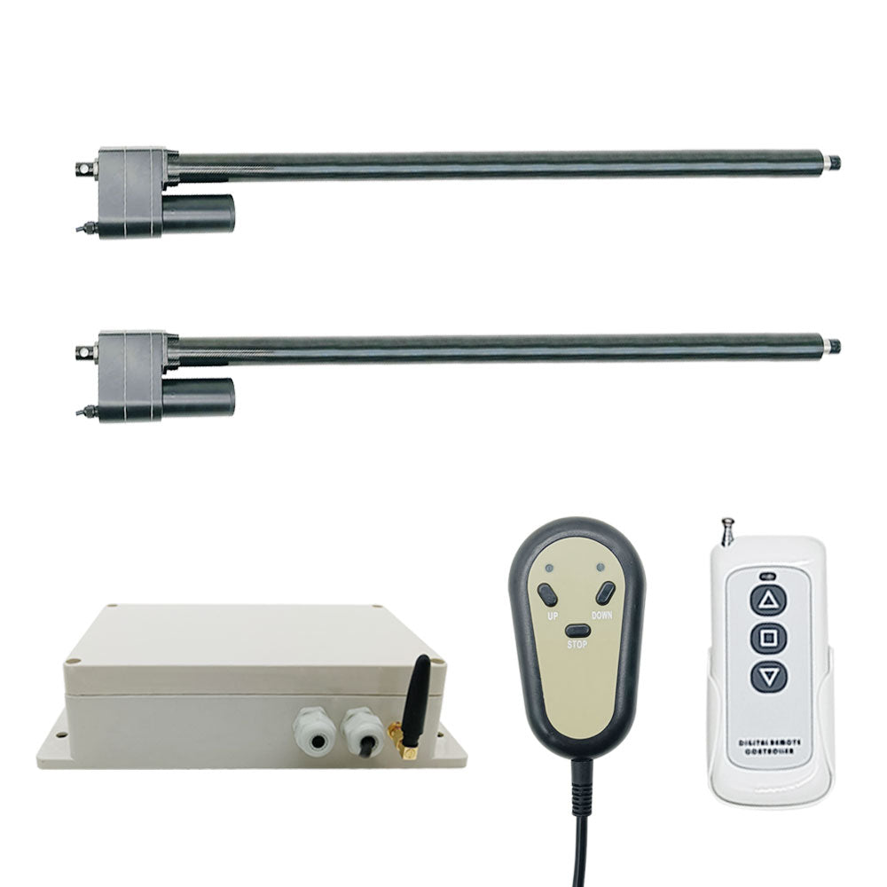 Two 800MM-1000MM Heavy Duty Linear Actuator C Synchronous Control Kit ...