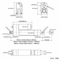 Quiet & Waterproof Linear Actuator One-Control-Four Synchronous Control Kit (Model 0043067)