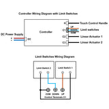 12V 24V 2000N Linear Actuator A One-Control-Two Synchronous Control Kit (Model 0043049)